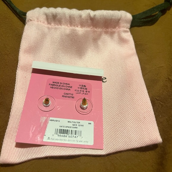 Kate Spade Glitter Studs - Picture 3 of 3